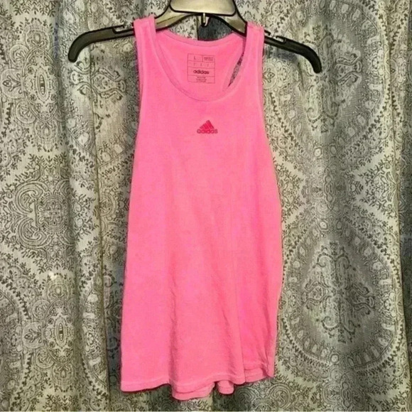 Adidas Pink Tank Top NWT - Picture 1 of 5